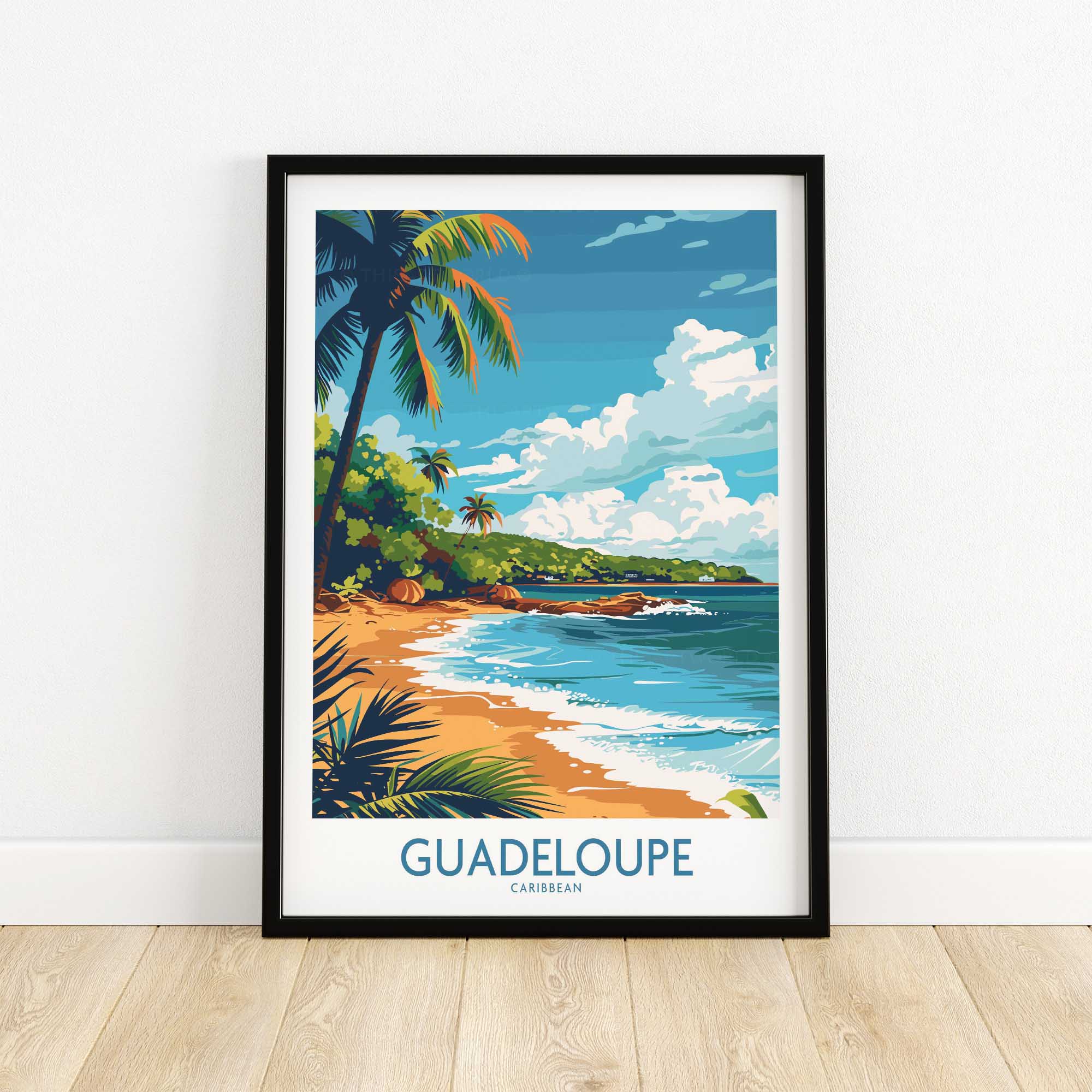 Guadeloupe Travel Poster-This Art World