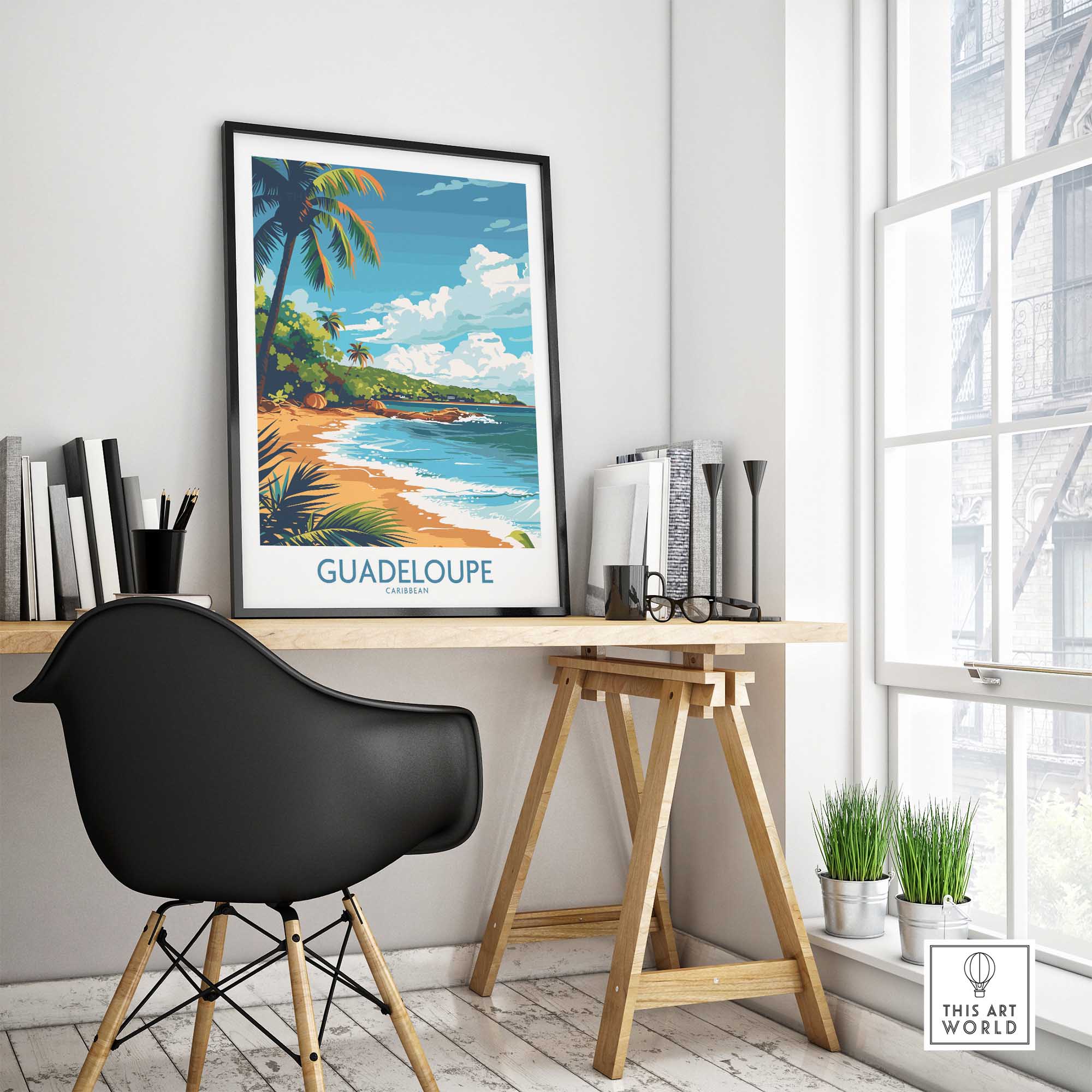 Guadeloupe Travel Poster-This Art World