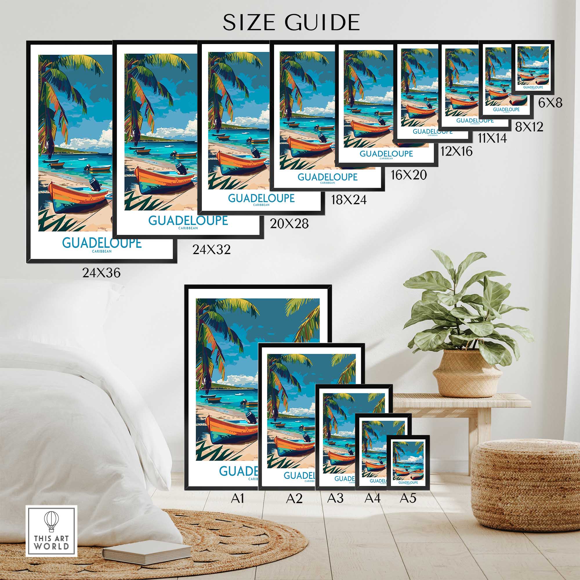 Guadeloupe Travel Print-This Art World