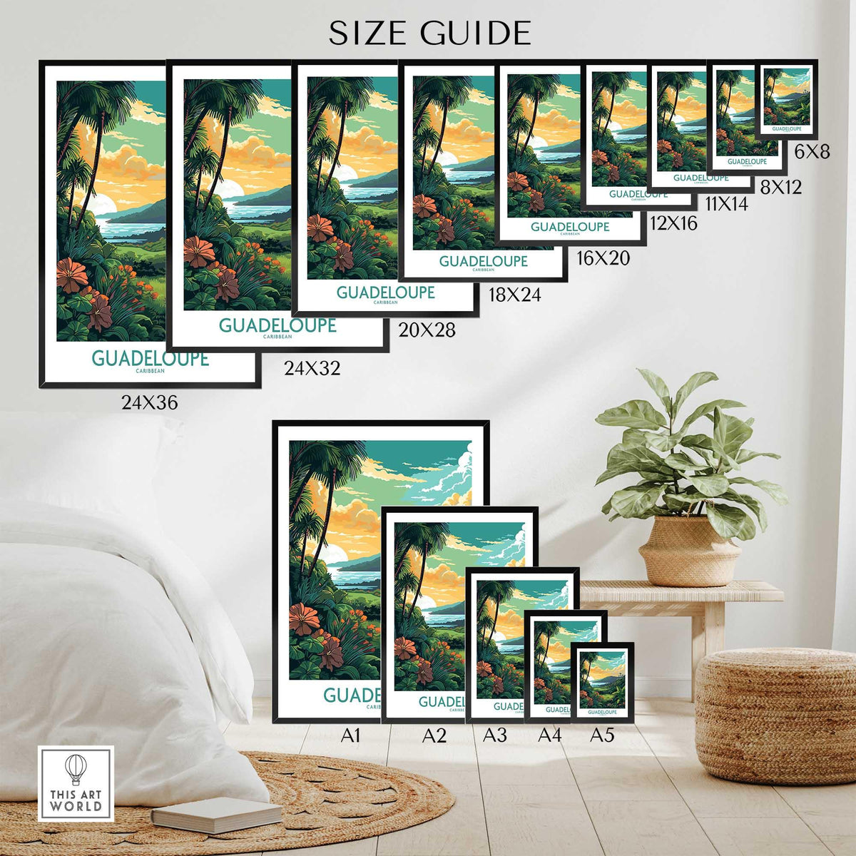 Guadeloupe Wall Art Caribbean-This Art World