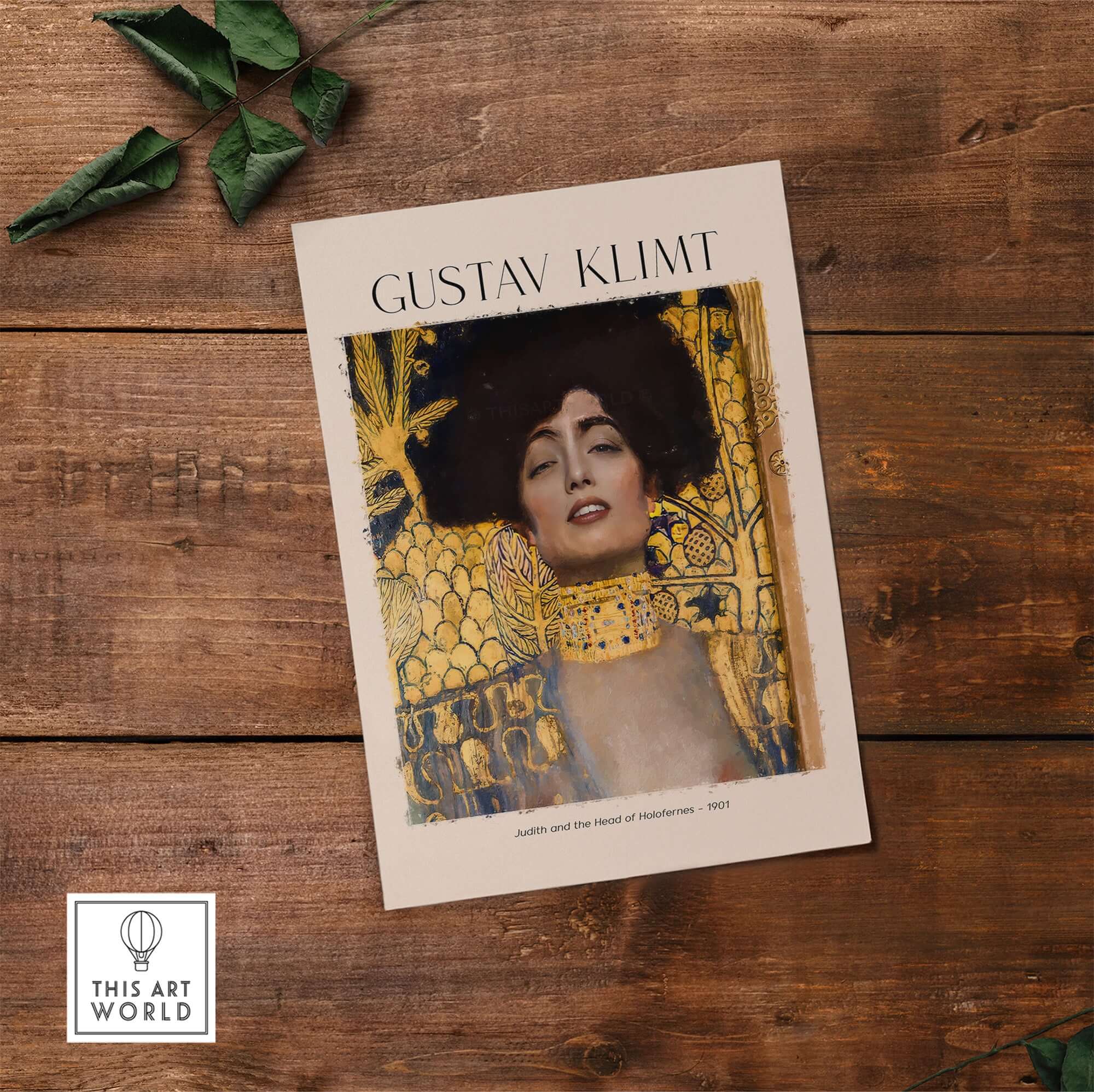 Gustav Klimt Art Print - Judith and Holofernes Art Print 1901 - Golden Phase Wall Decor Poster