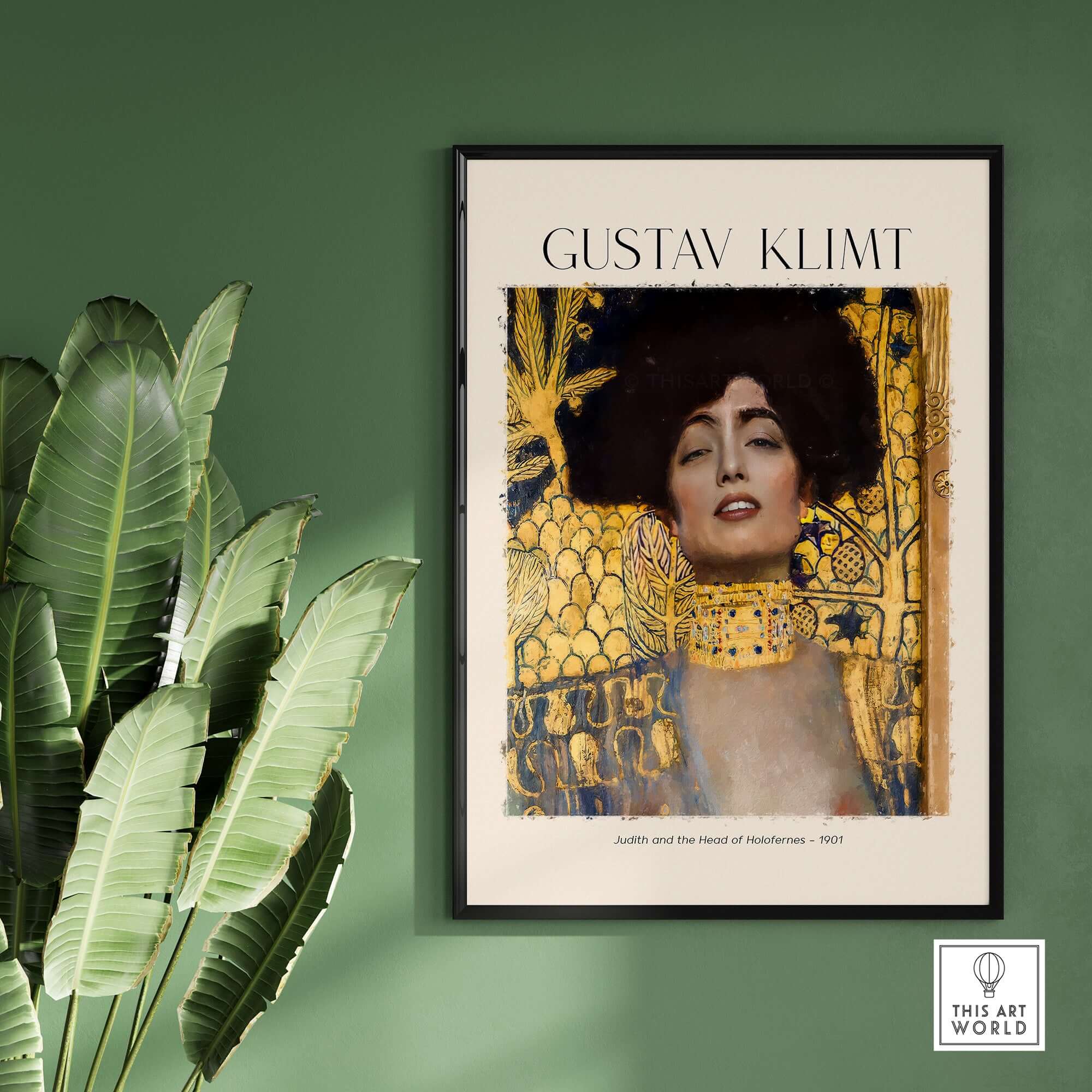 Gustav Klimt Art Print - Judith and Holofernes Art Print 1901 - Golden Phase Wall Decor Poster