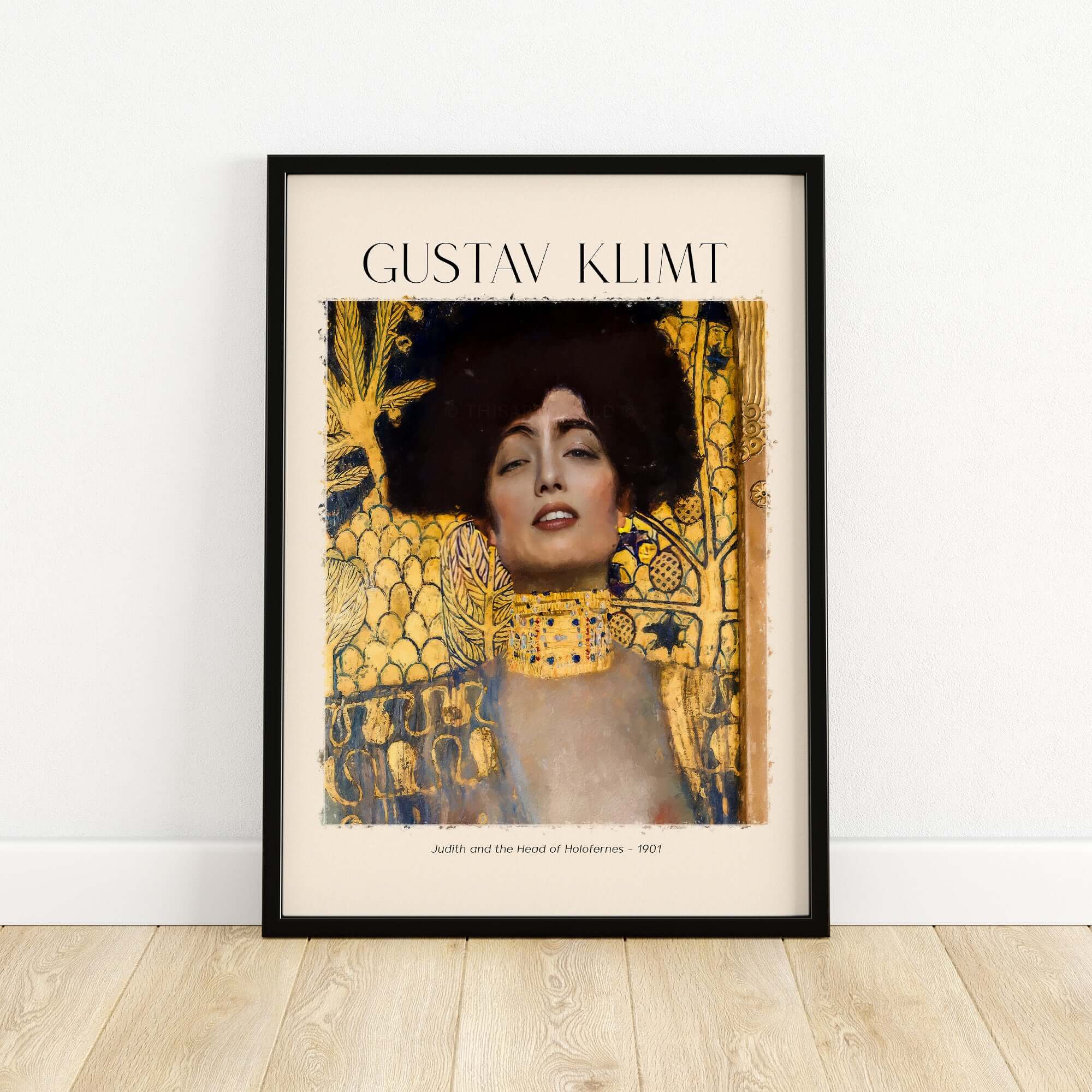 Gustav Klimt Art Print - Judith and Holofernes Art Print 1901 - Golden Phase Wall Decor Poster