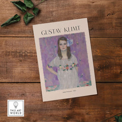 Gustav Klimt Mäda Primavesi Portrait Poster 1903 - Vienna Secession Art Print Wall Decor