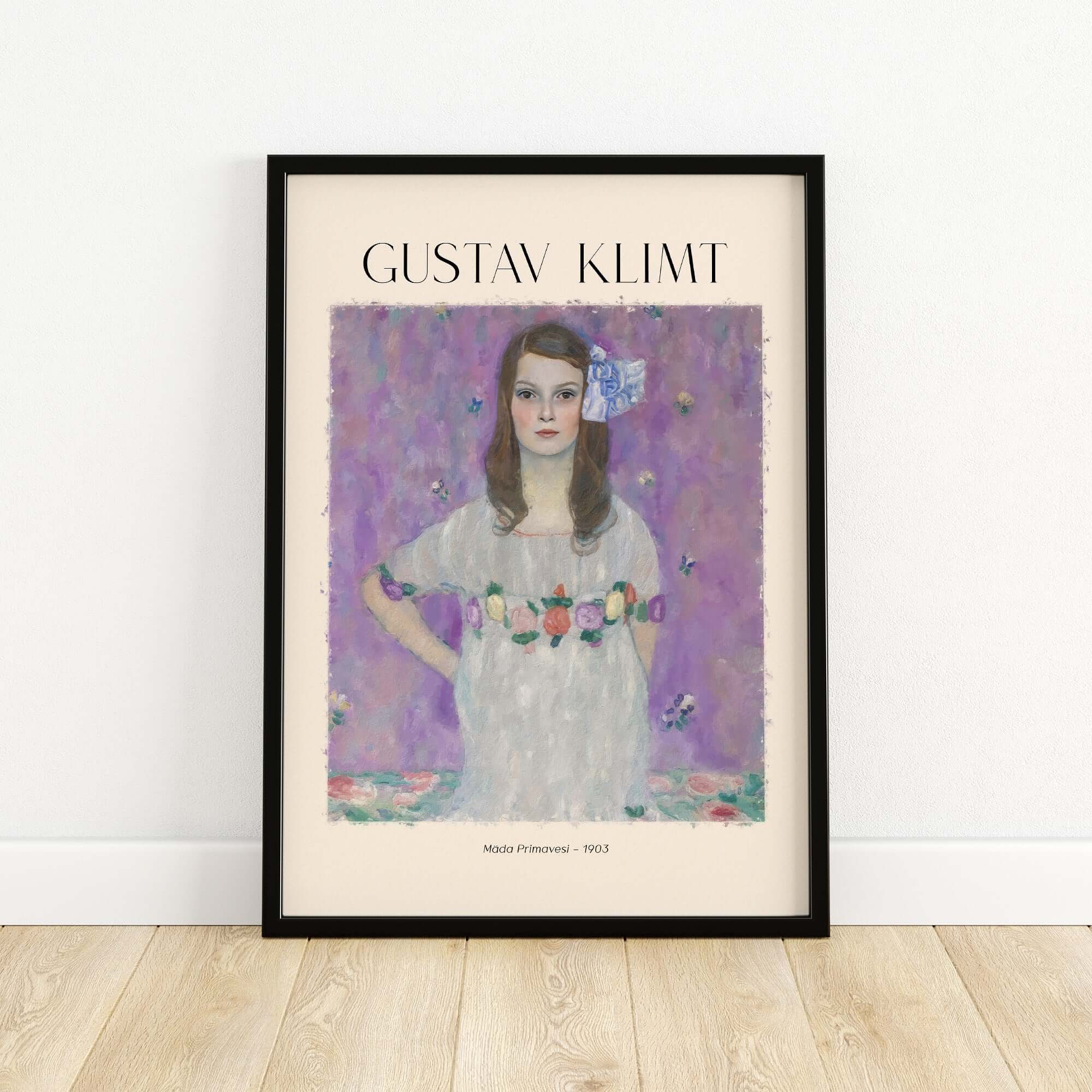 Gustav Klimt Mäda Primavesi Portrait Poster 1903 - Vienna Secession Art Print Wall Decor