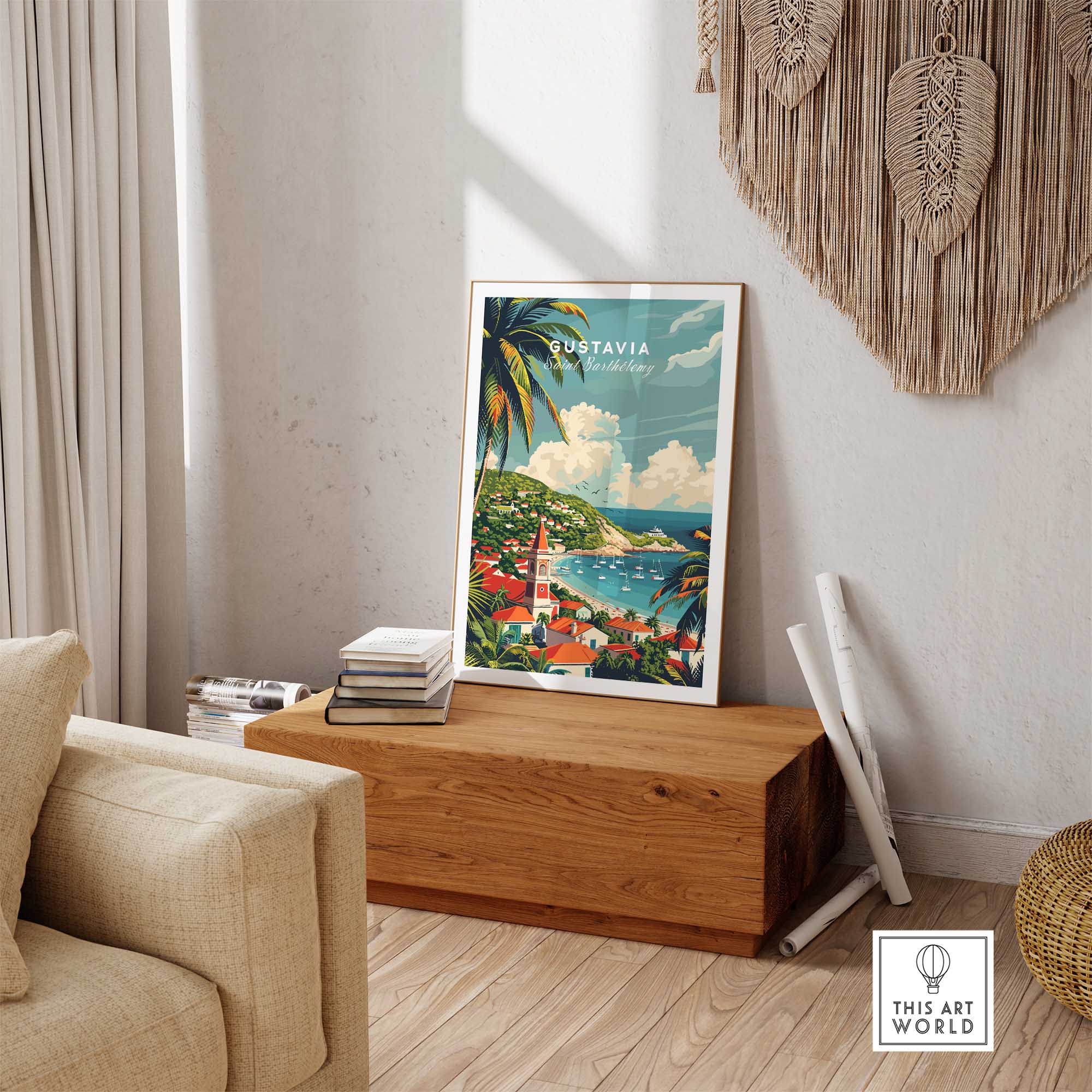 Gustavia Travel Print - Saint Barthélemy-This Art World