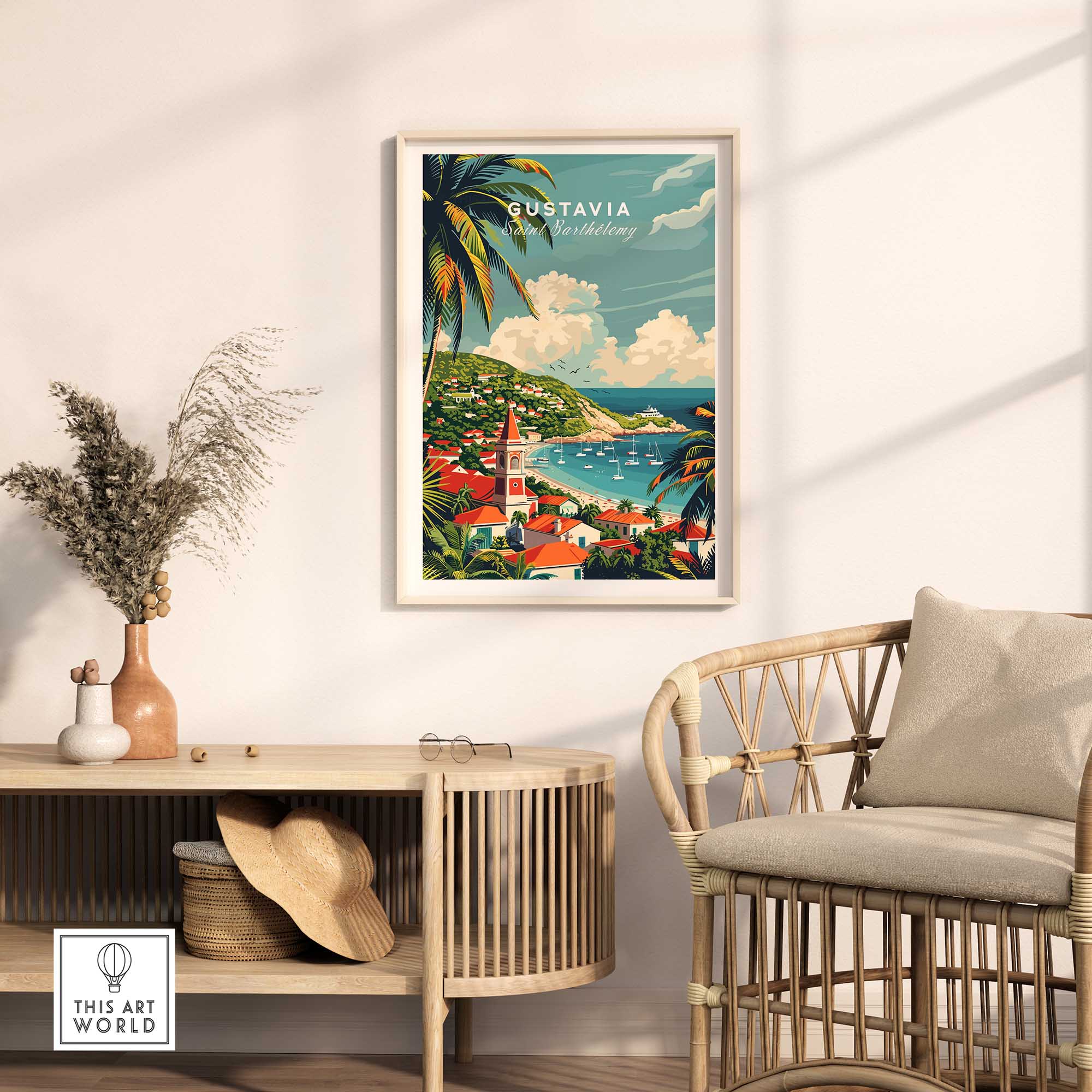 Gustavia Travel Print - Saint Barthélemy-This Art World
