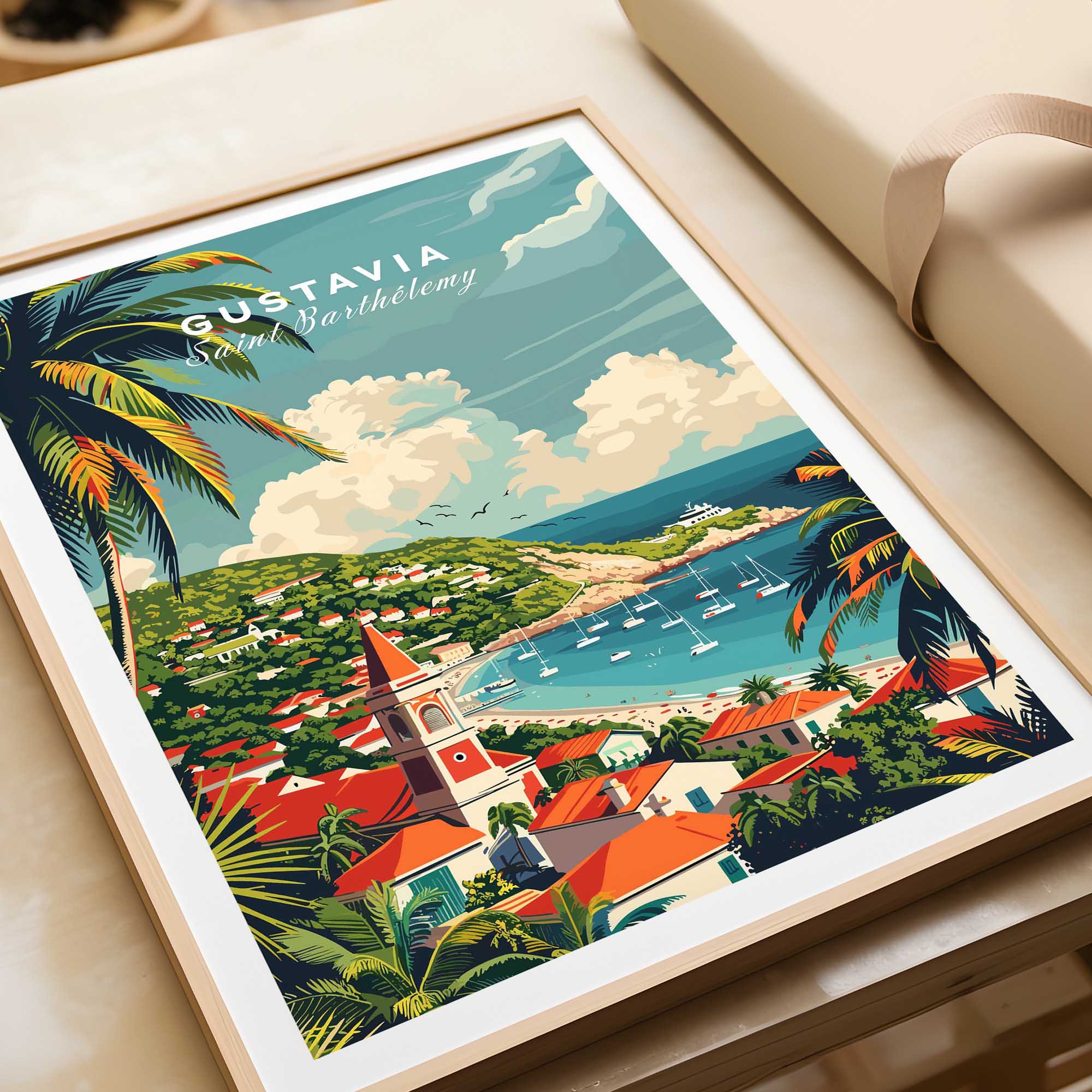 Gustavia Travel Print - Saint Barthélemy-This Art World