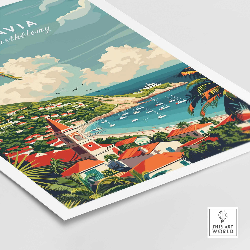 Gustavia Travel Print - Saint Barthélemy-This Art World