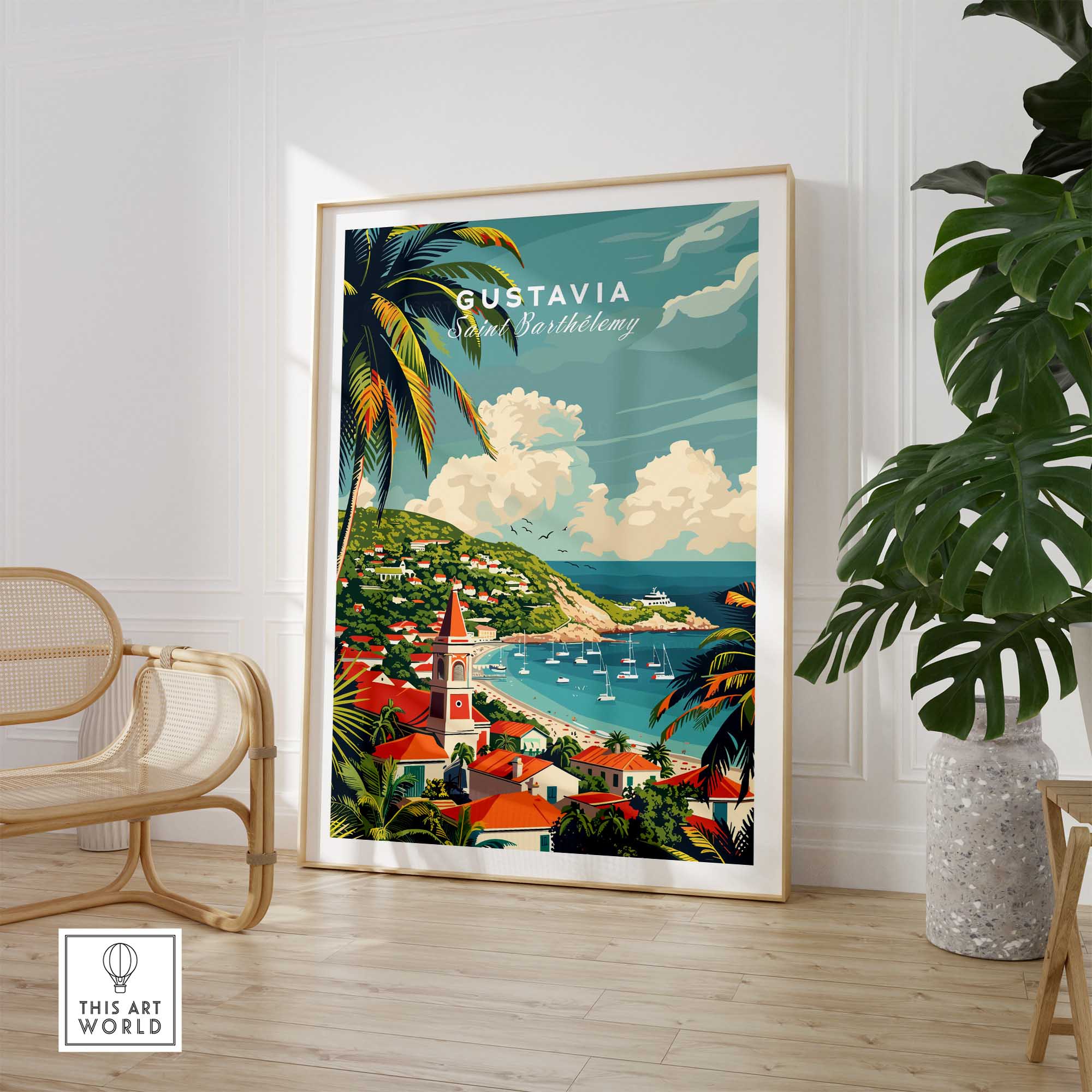 Gustavia Travel Print - Saint Barthélemy-This Art World
