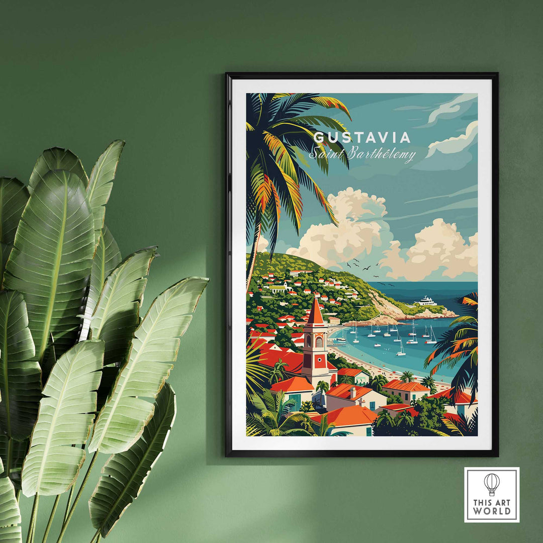 Gustavia Travel Print - Saint Barthélemy-This Art World