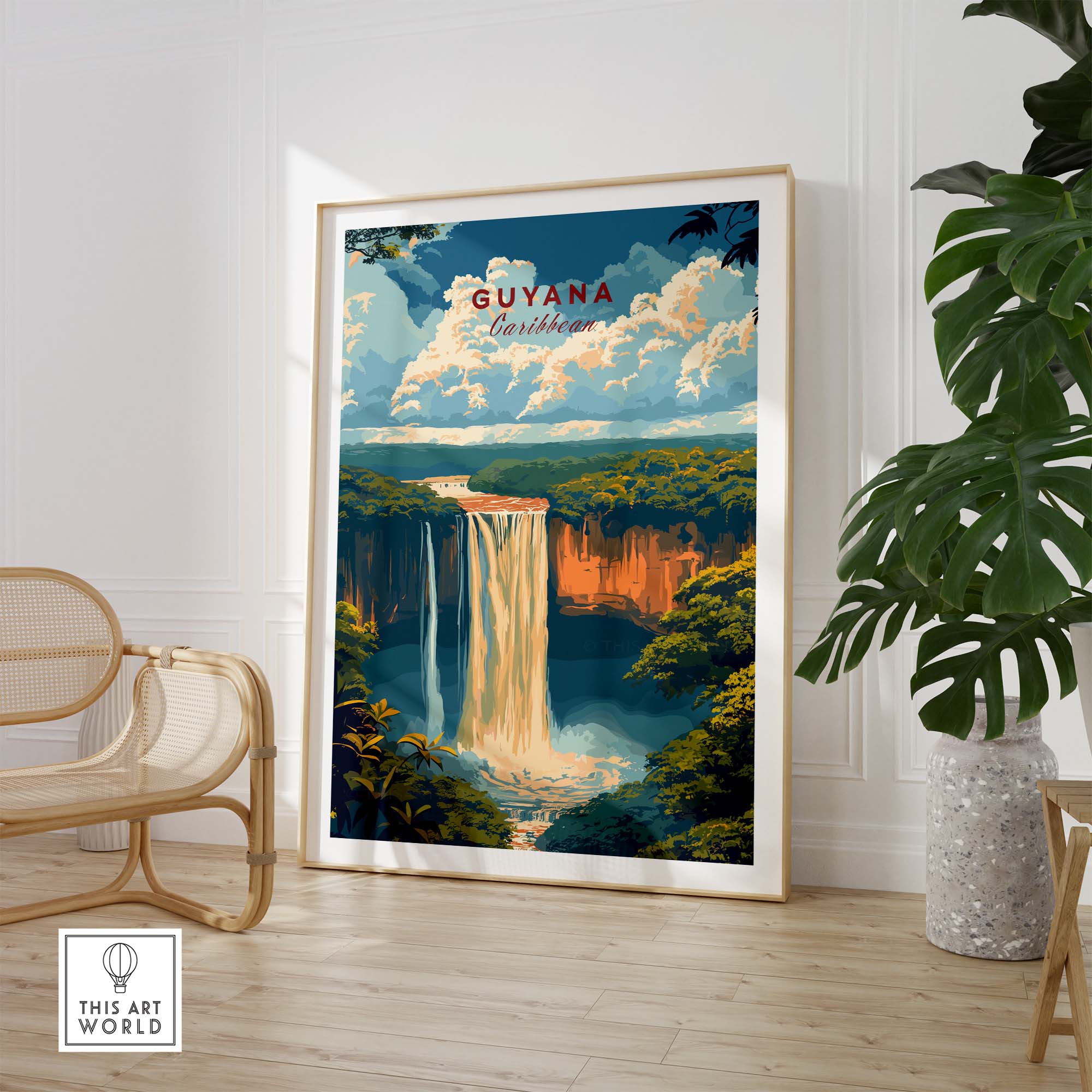 Guyana Art Print