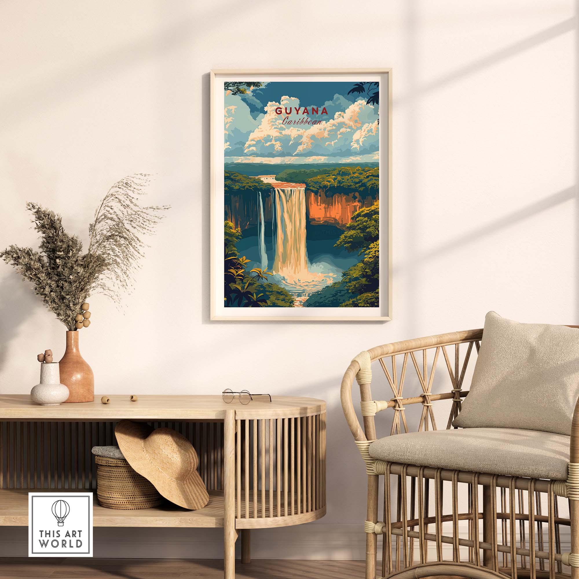 Guyana Art Print