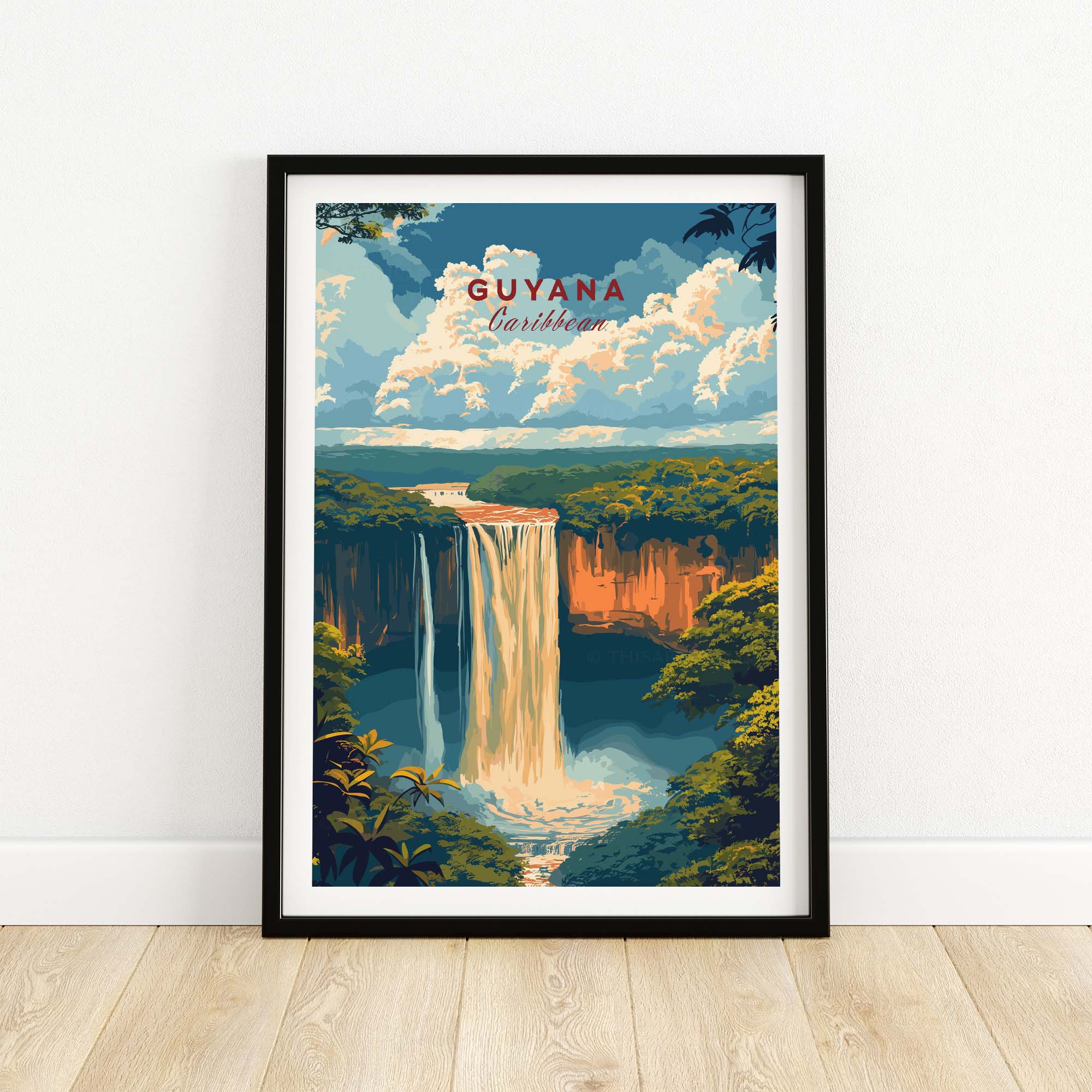 Guyana Art Print