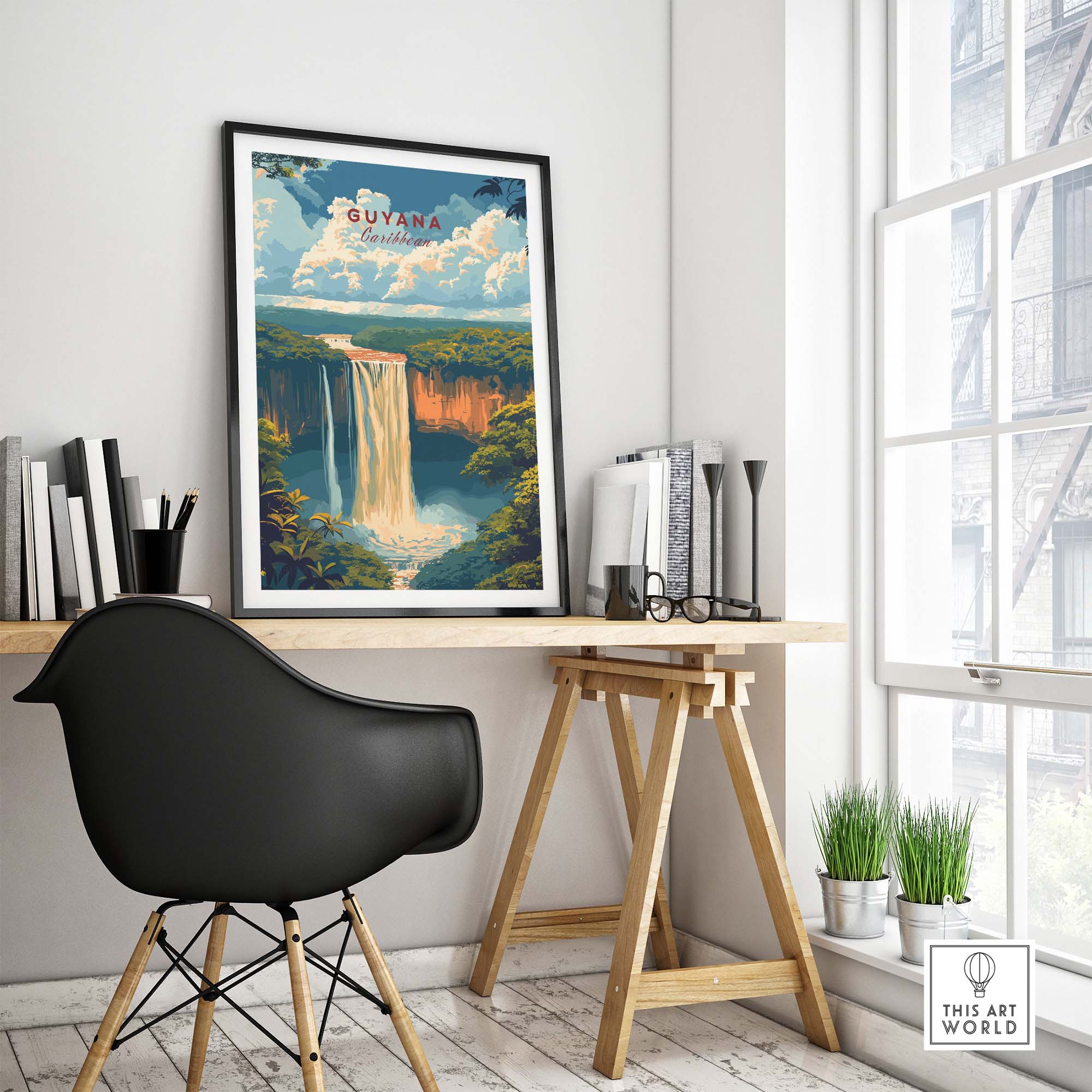 Guyana Art Print