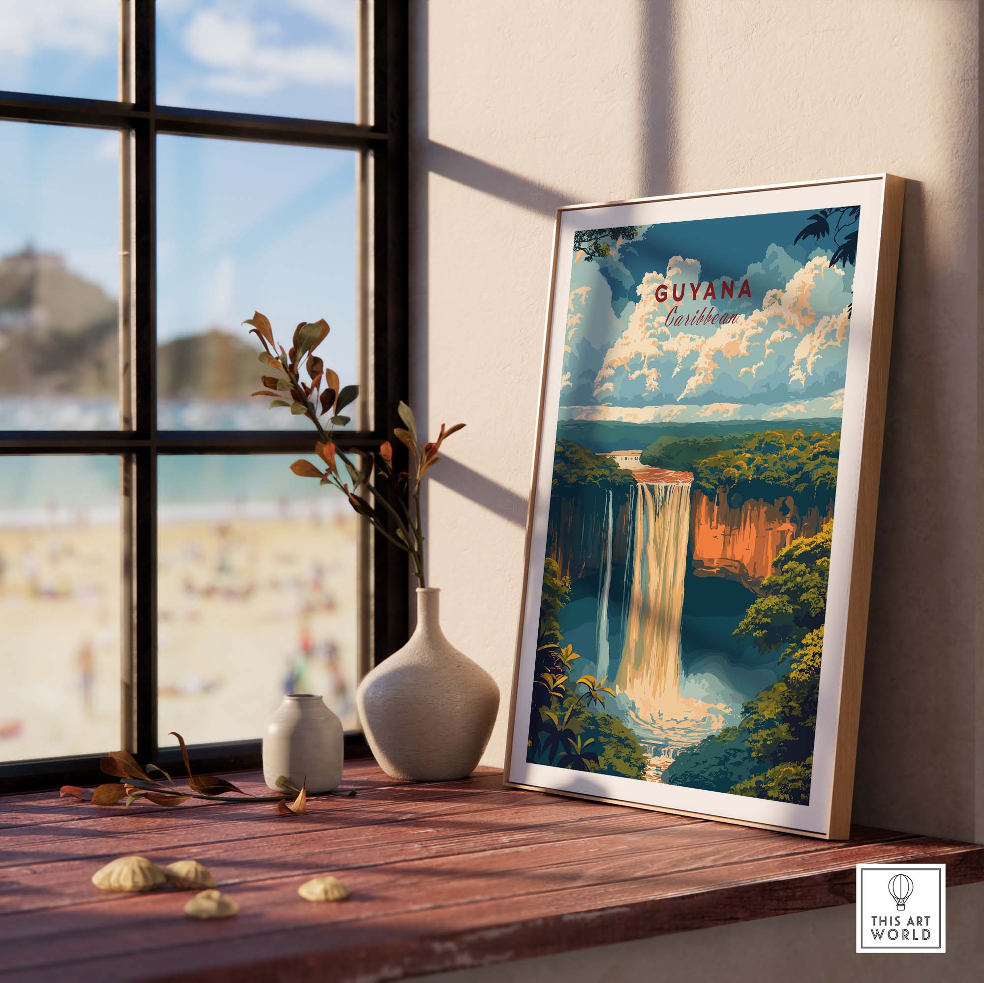 Guyana Art Print