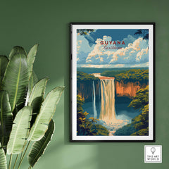 Guyana Art Print
