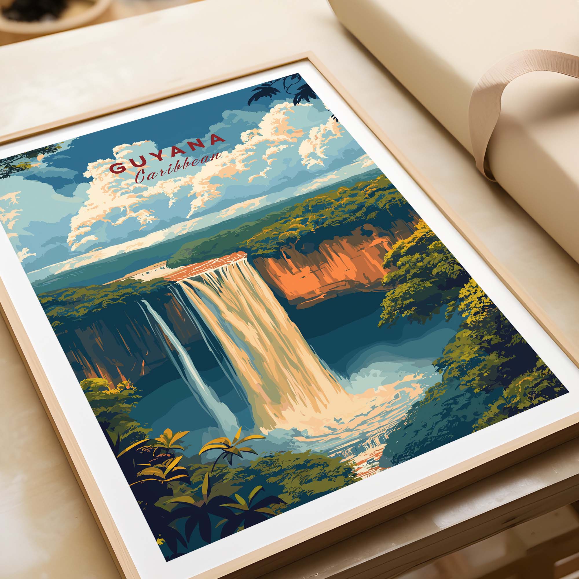 Guyana Art Print