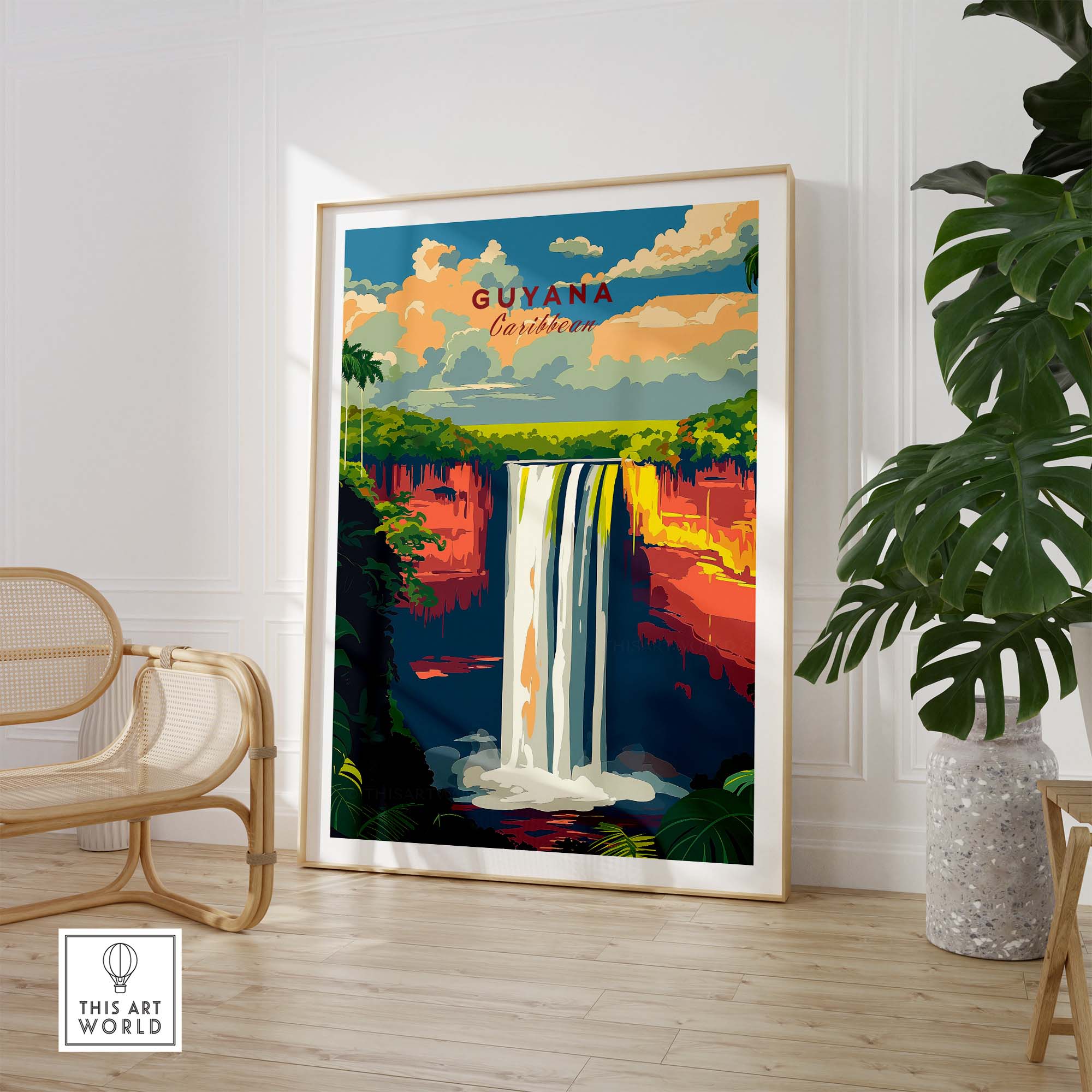 Guyana Poster Print