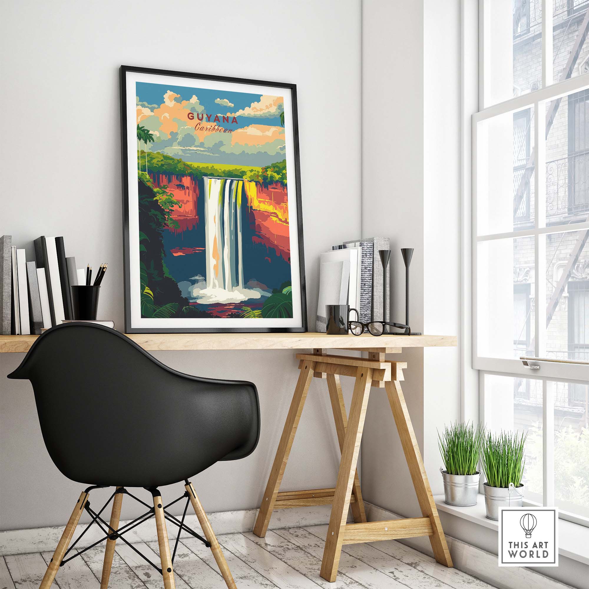 Guyana Poster Print