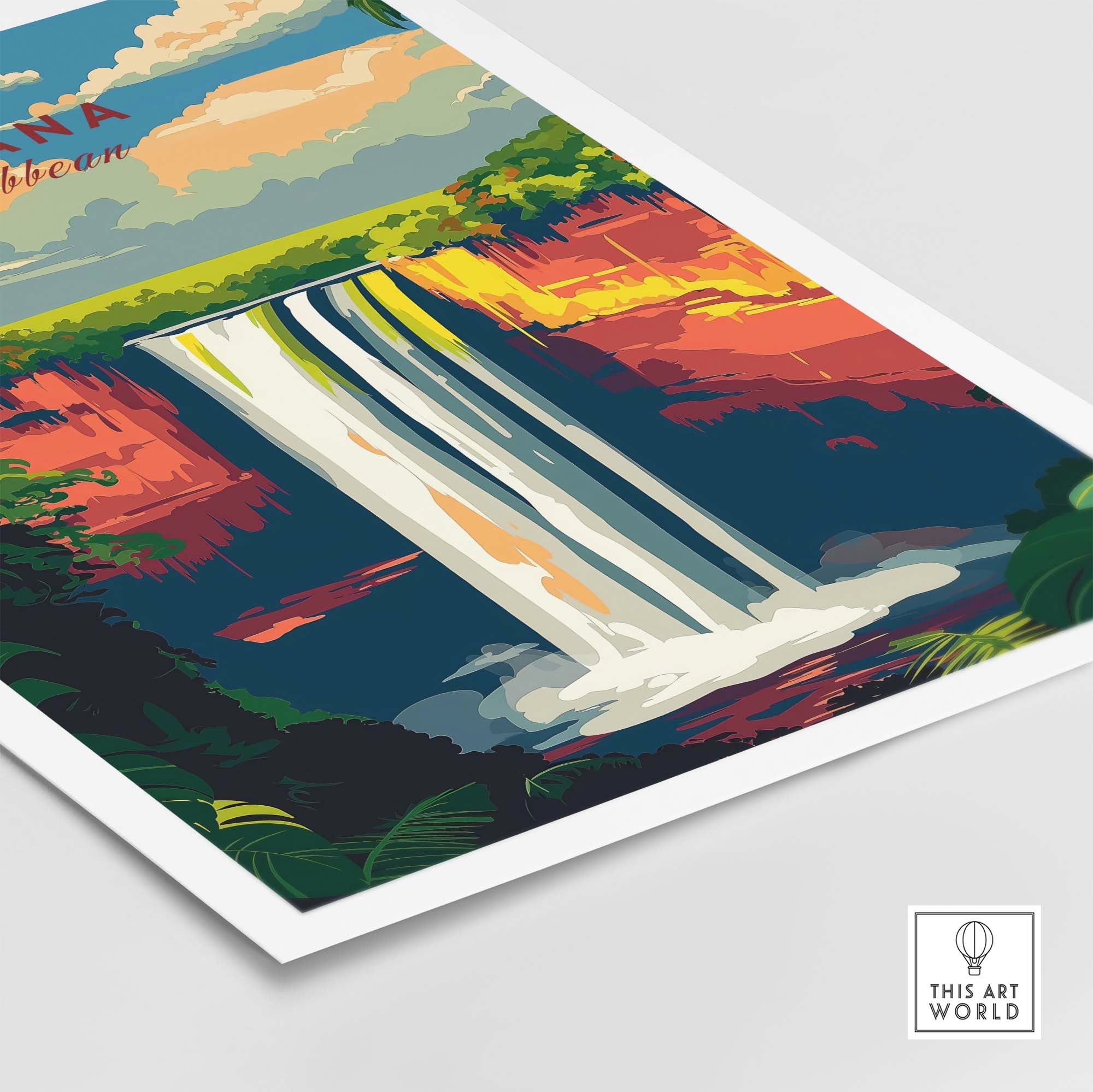 Guyana Poster Print