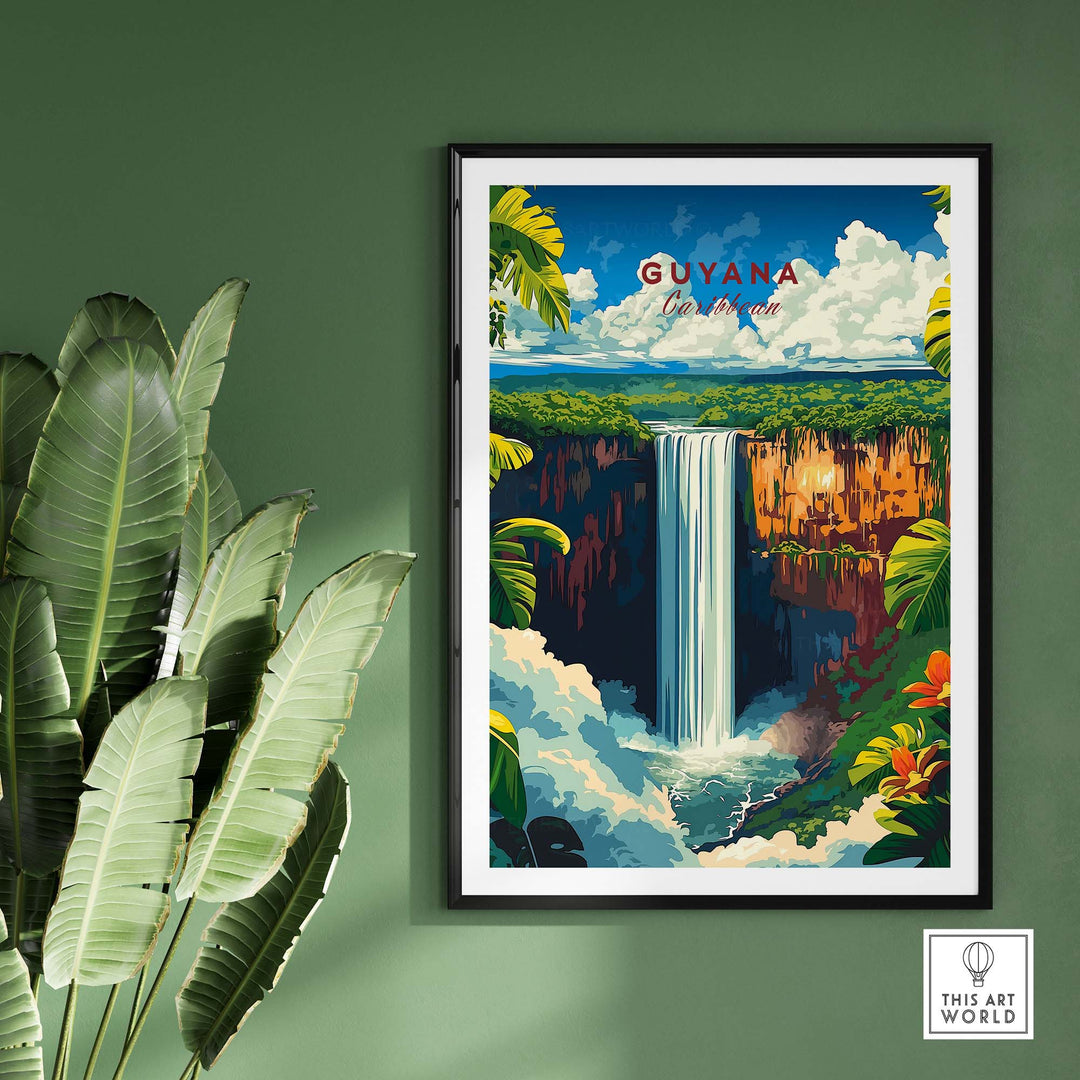 Guyana Travel Poster - Vibrant Design Inspired by the Beauty of Guyana