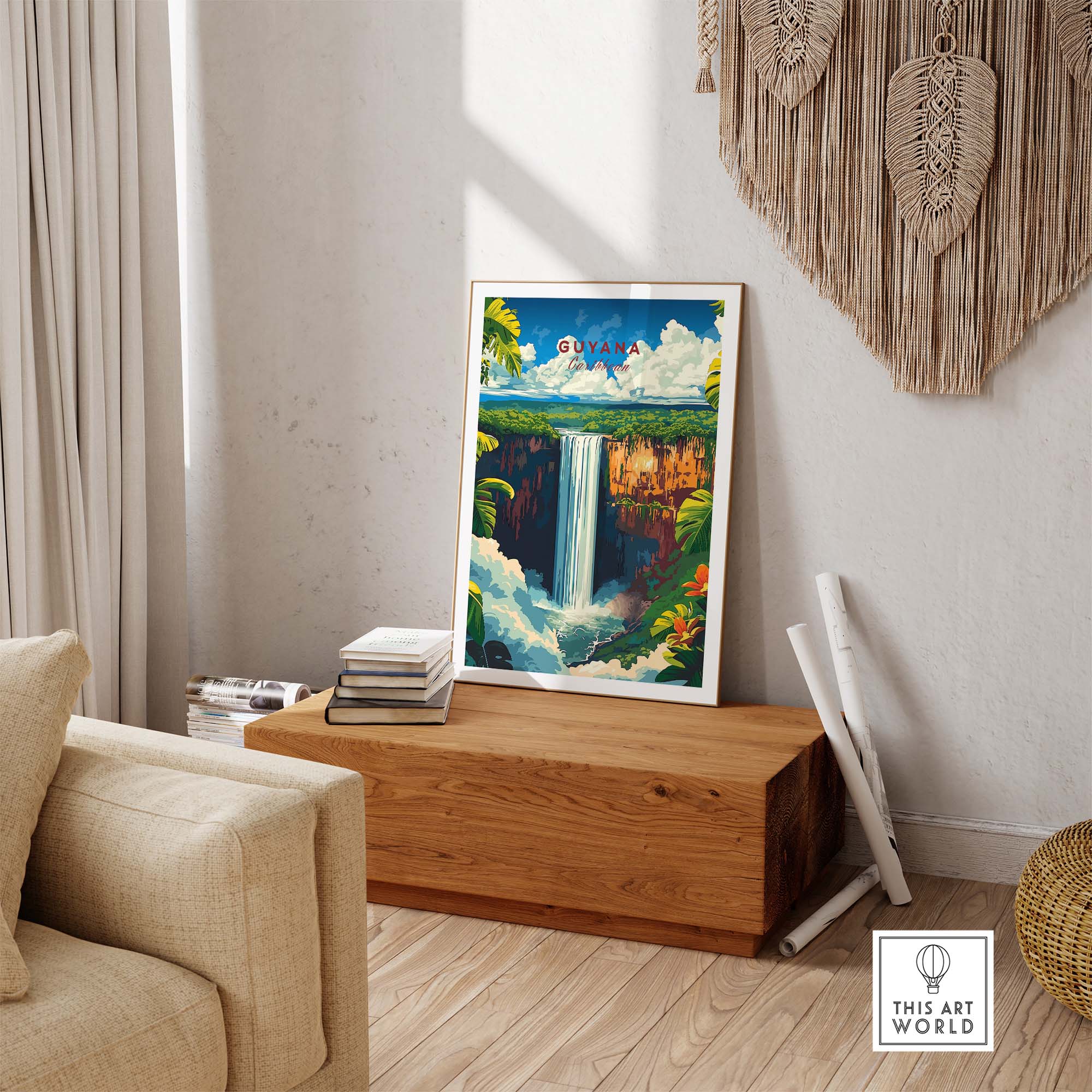 Guyana Travel Poster - Vibrant Design Inspired by the Beauty of Guyana