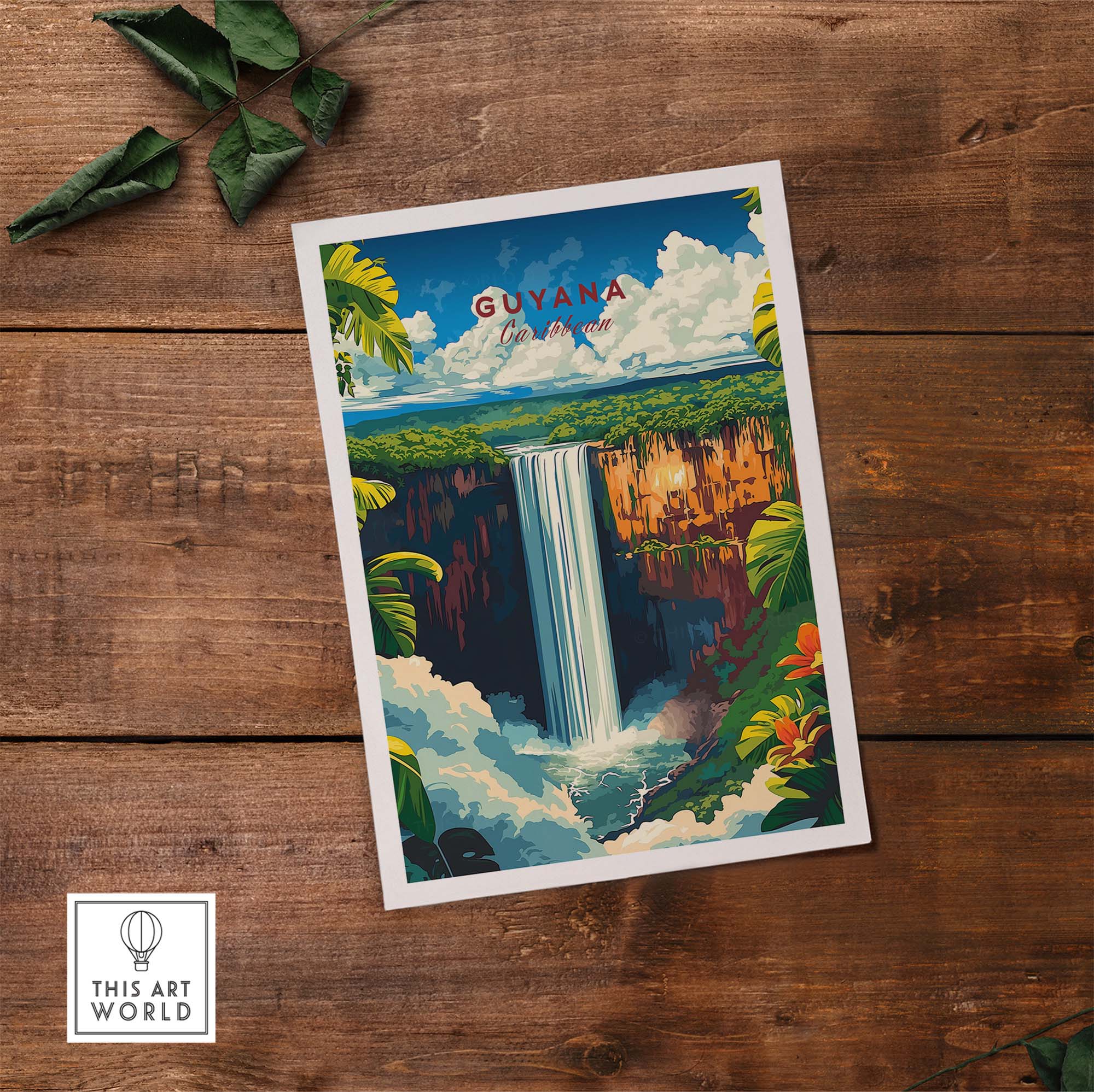 Guyana Travel Poster - Vibrant Design Inspired by the Beauty of Guyana