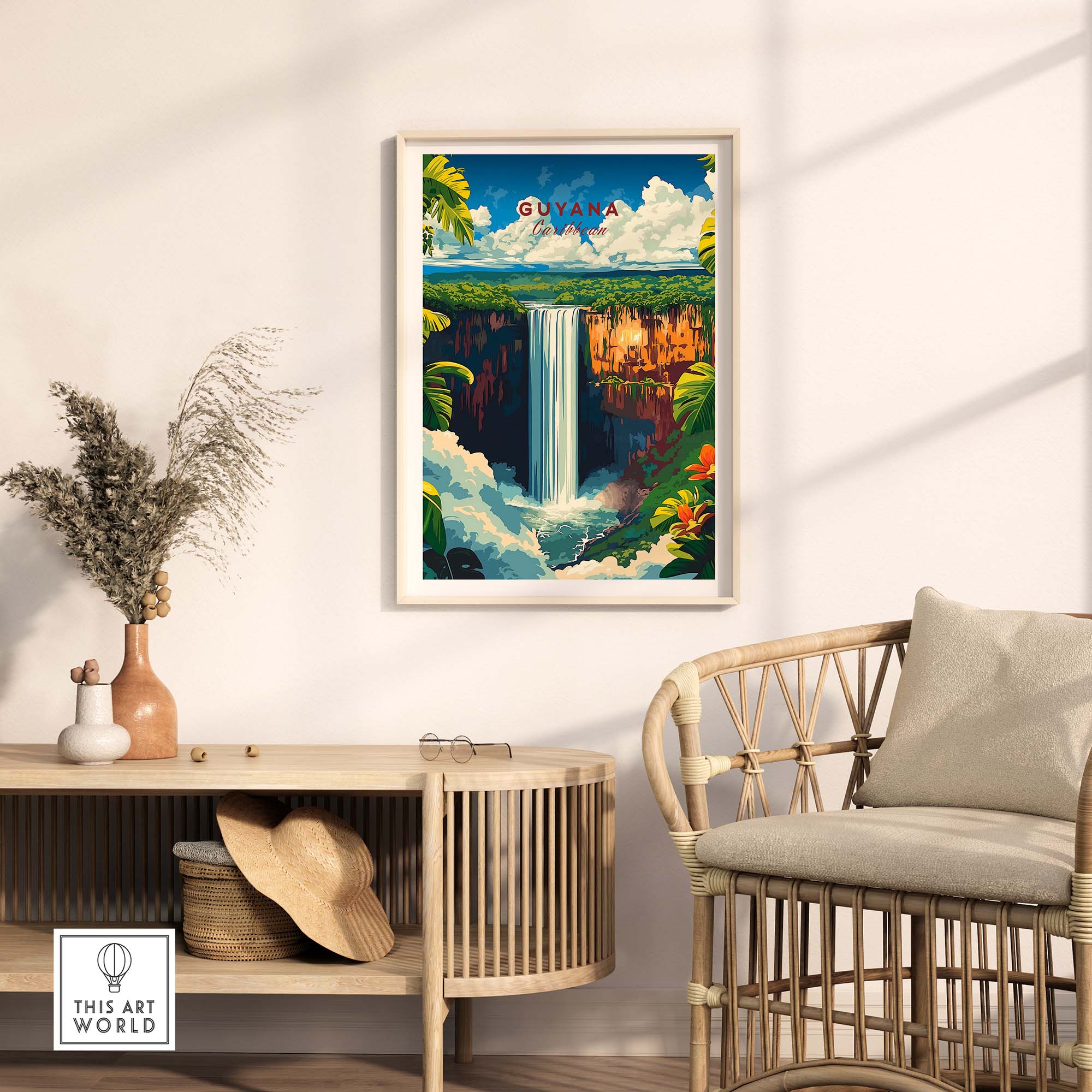 Guyana Travel Poster - Vibrant Design Inspired by the Beauty of Guyana