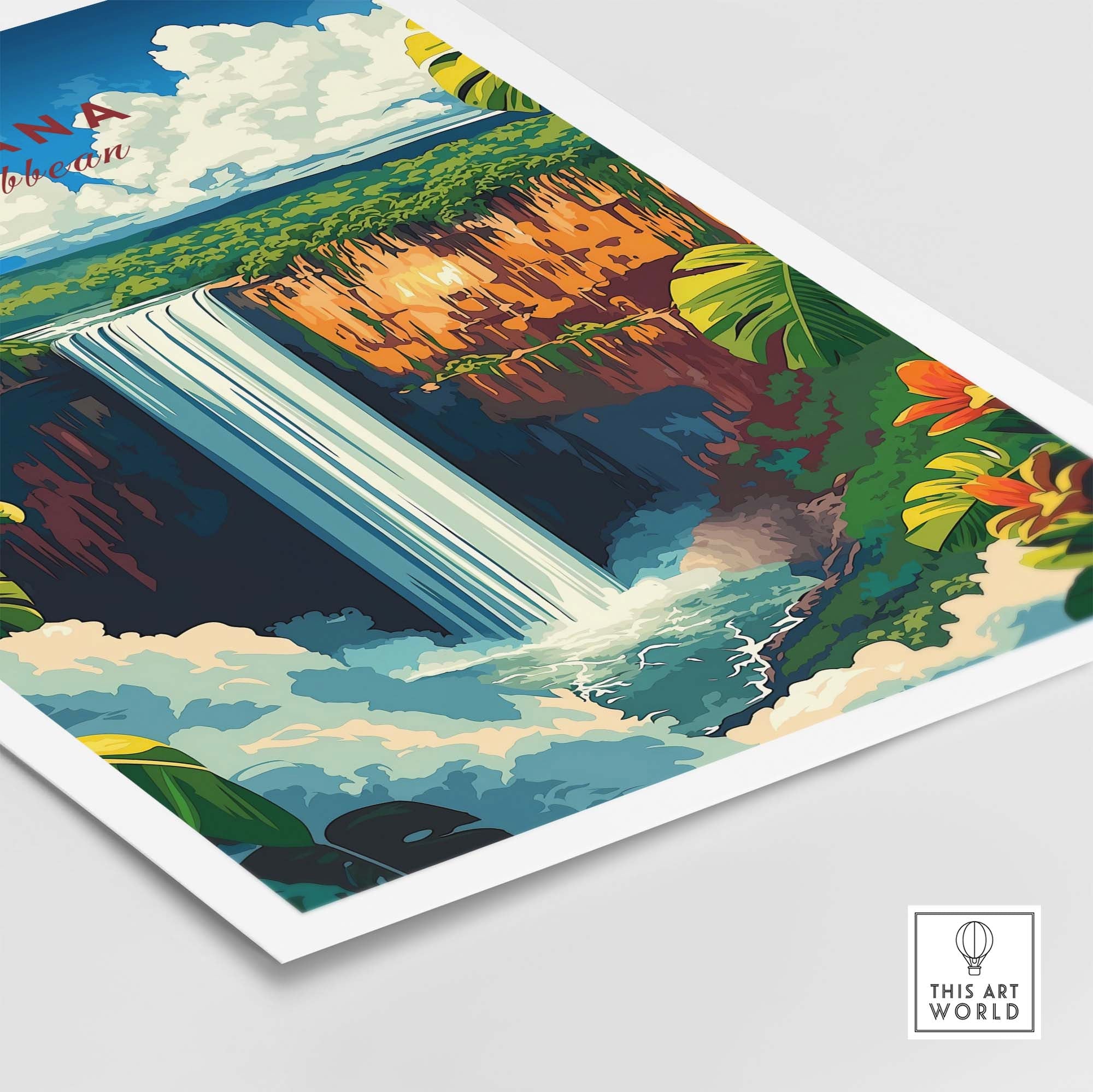 Guyana Travel Poster - Vibrant Design Inspired by the Beauty of Guyana