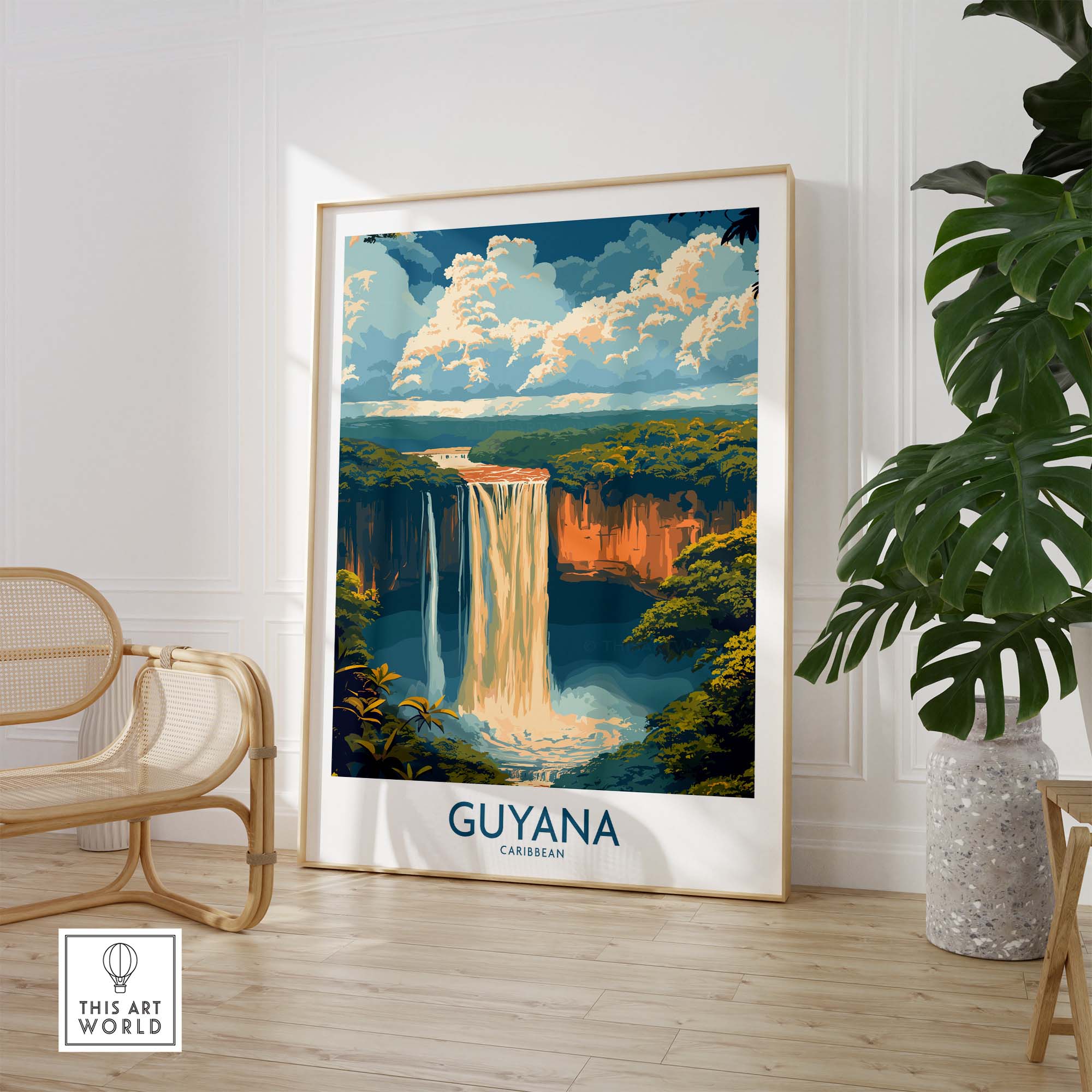 Guyana Wall Art Print
