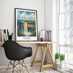 Guyana Wall Art Print