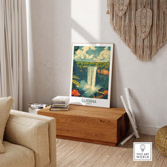 Guyana Wall Art - Vibrant Caribbean Travel Print to Bring Home Memories