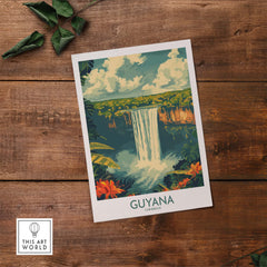 Guyana Wall Art - Vibrant Caribbean Travel Print to Bring Home Memories