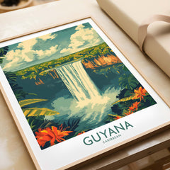 Guyana Wall Art - Vibrant Caribbean Travel Print to Bring Home Memories