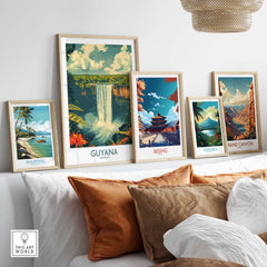 Guyana Wall Art - Vibrant Caribbean Travel Print to Bring Home Memories