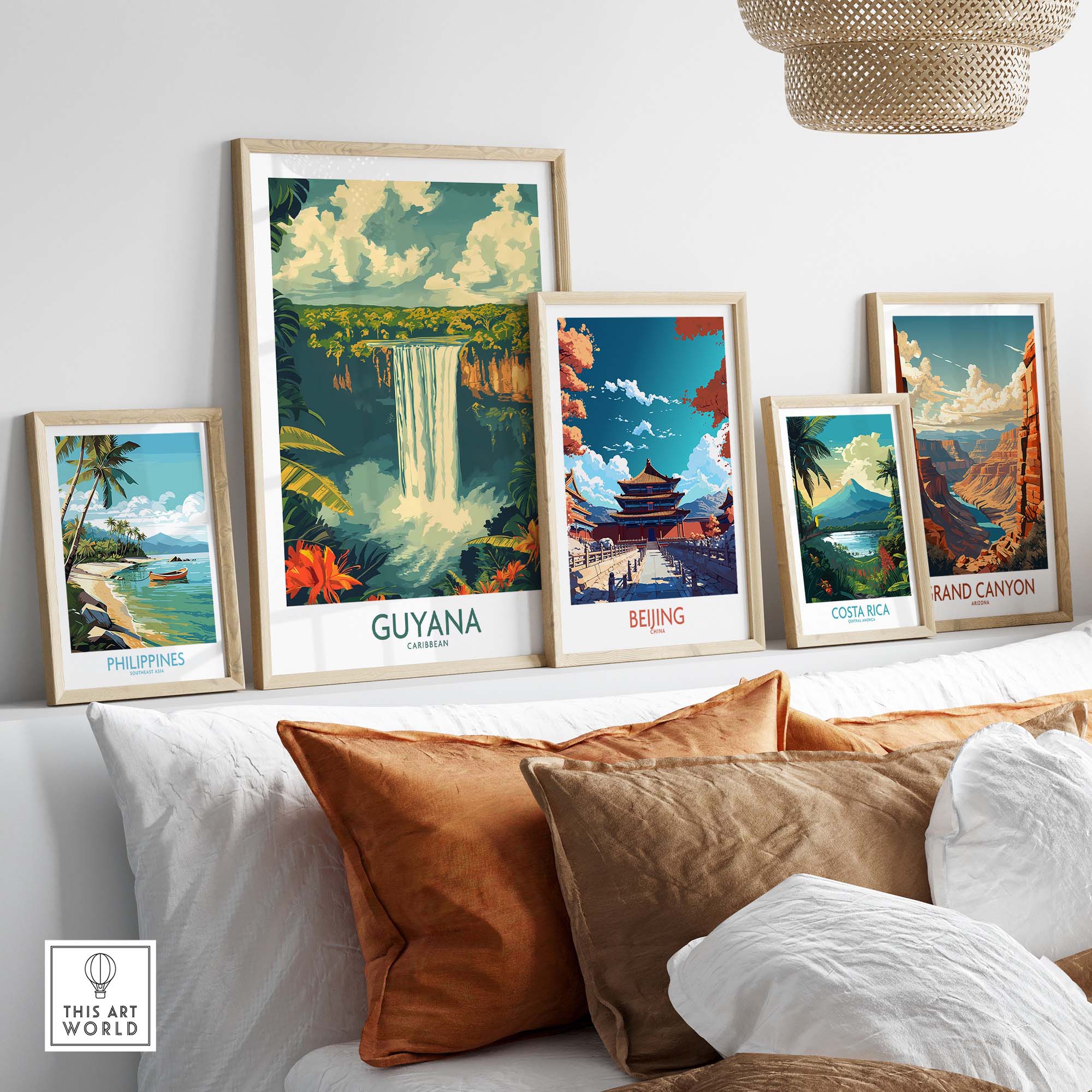 Guyana Wall Art - Vibrant Caribbean Travel Print to Bring Home Memories