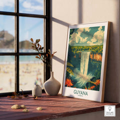 Guyana Wall Art - Vibrant Caribbean Travel Print to Bring Home Memories