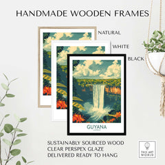 Guyana Wall Art - Vibrant Caribbean Travel Print to Bring Home Memories