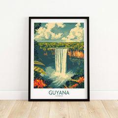 Guyana Wall Art - Vibrant Caribbean Travel Print to Bring Home Memories