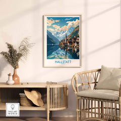 Hallstatt Poster Austria part of our best collection or travel posters and prints - This Art World