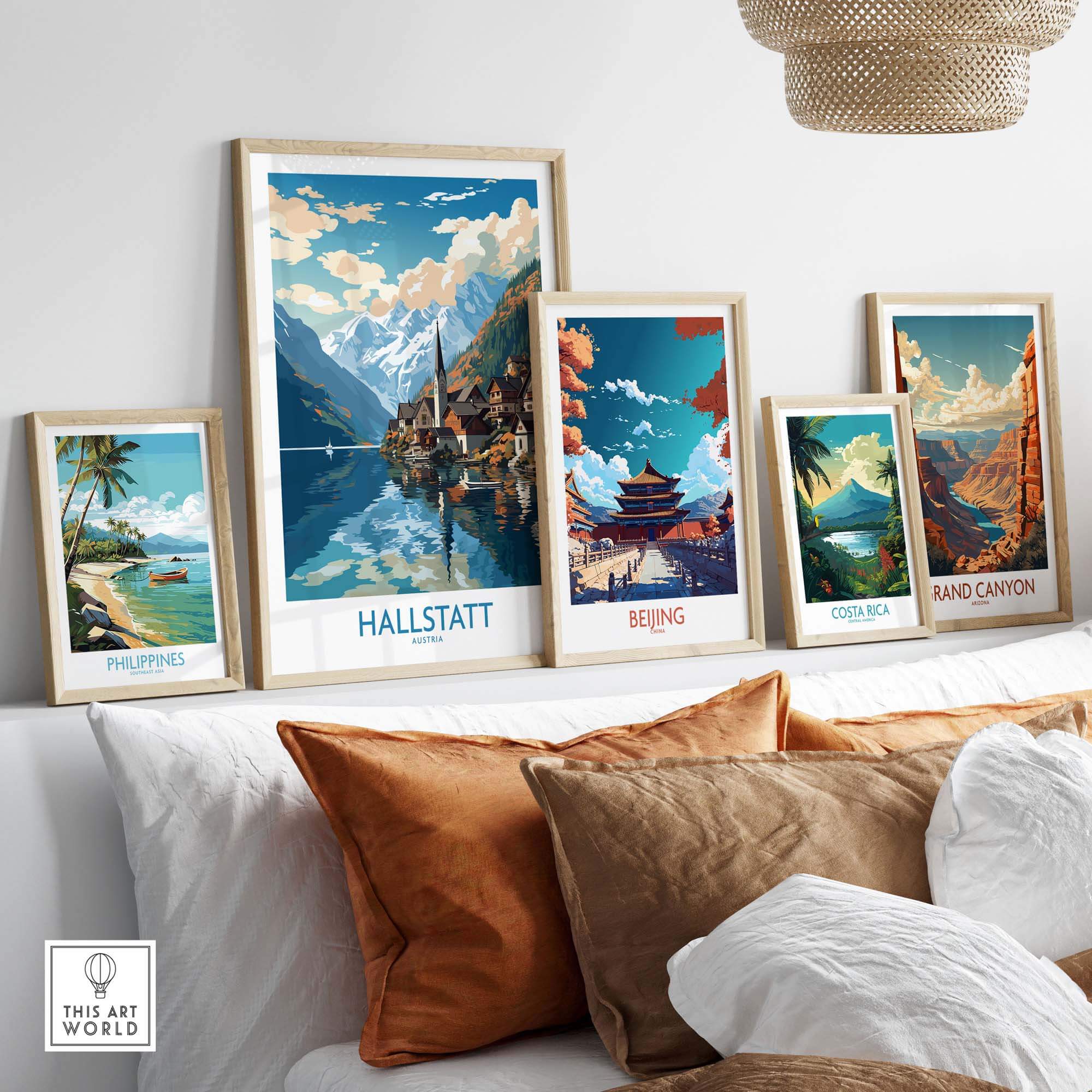 Hallstatt Poster Austria part of our best collection or travel posters and prints - This Art World