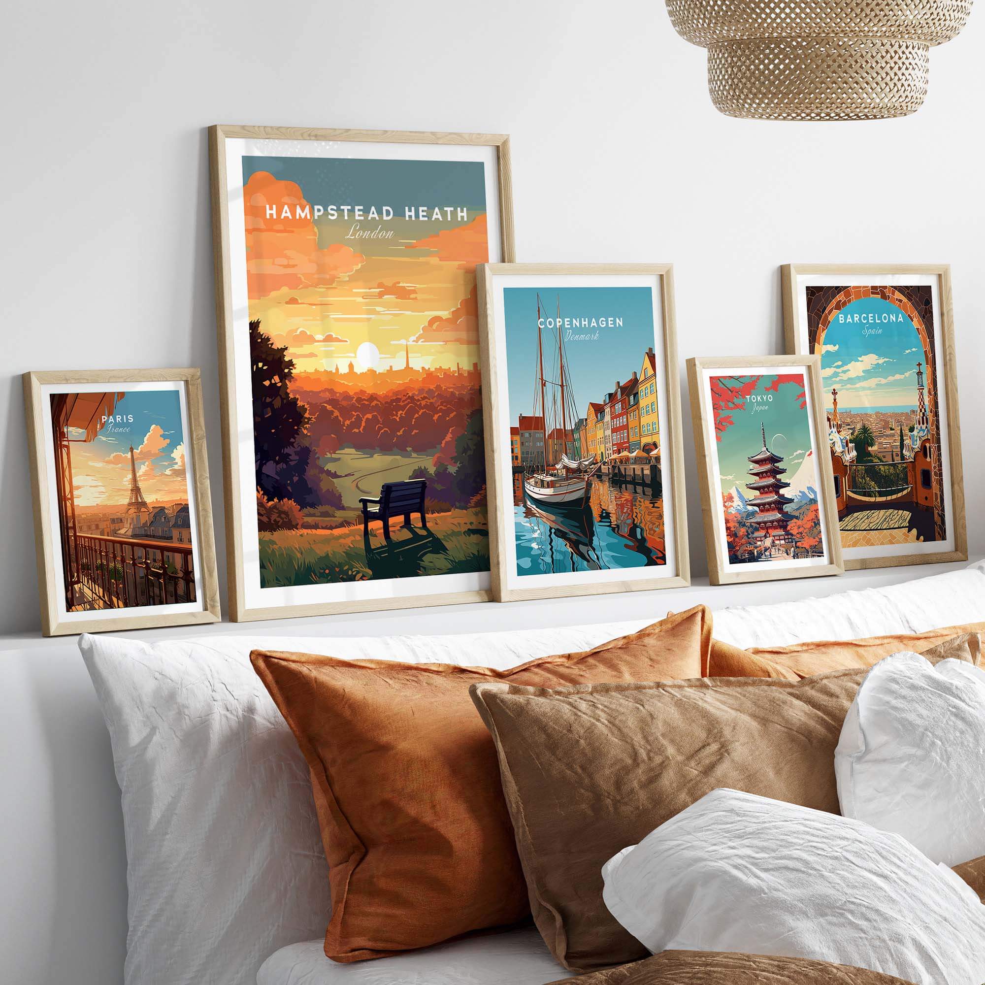 Hampstead Heath Art Print view our best collection or travel posters and prints - ThisArtWorld