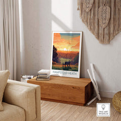 Hampstead Heath Poster view our best collection or travel posters and prints - ThisArtWorld