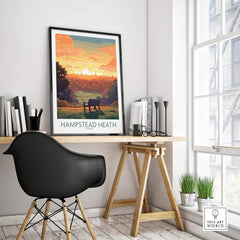 Hampstead Heath Poster view our best collection or travel posters and prints - ThisArtWorld