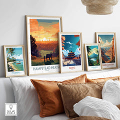 Hampstead Heath Poster view our best collection or travel posters and prints - ThisArtWorld