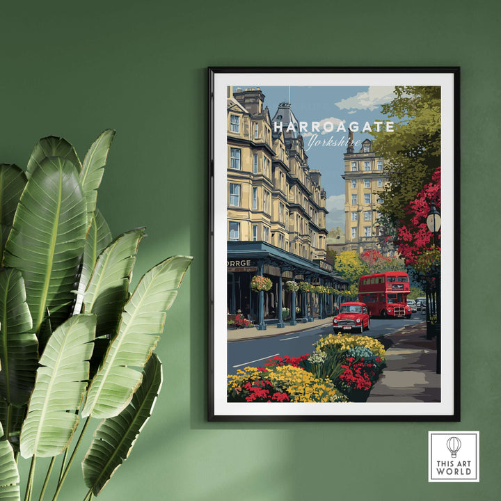 Harrogate Print | English City Wall Decor featuring iconic streets and architecture of Harrogate.