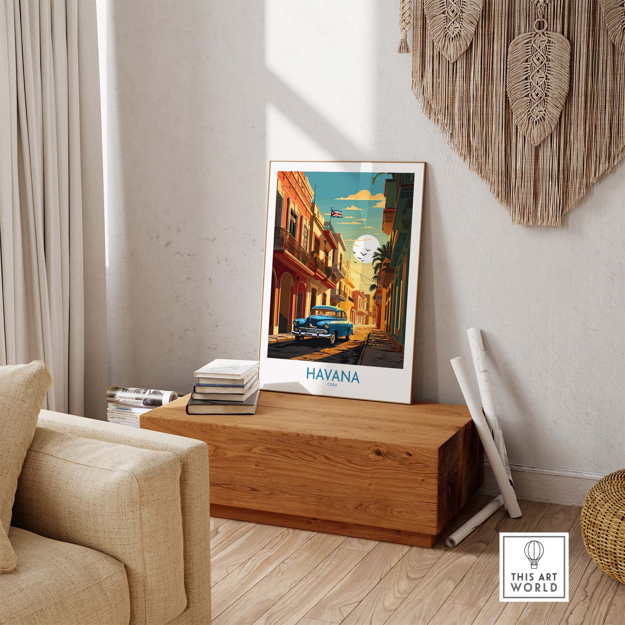 Havana Print part of our best collection or travel posters and prints - This Art World