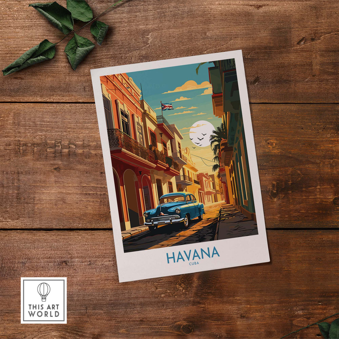 Havana Print part of our best collection or travel posters and prints - This Art World