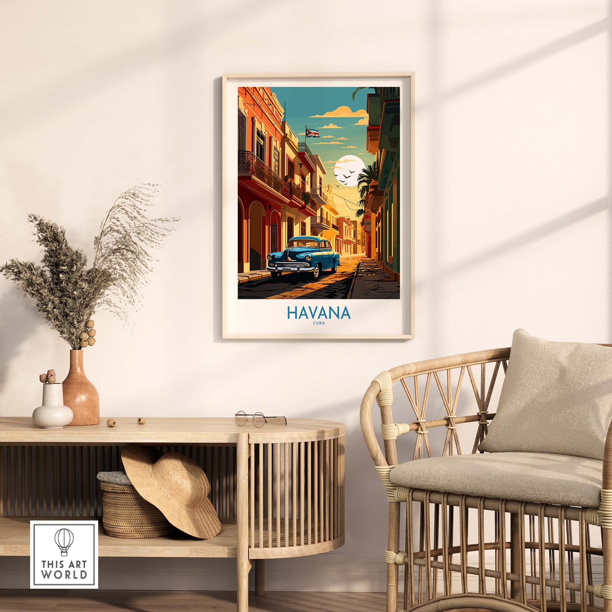 Havana Print part of our best collection or travel posters and prints - This Art World